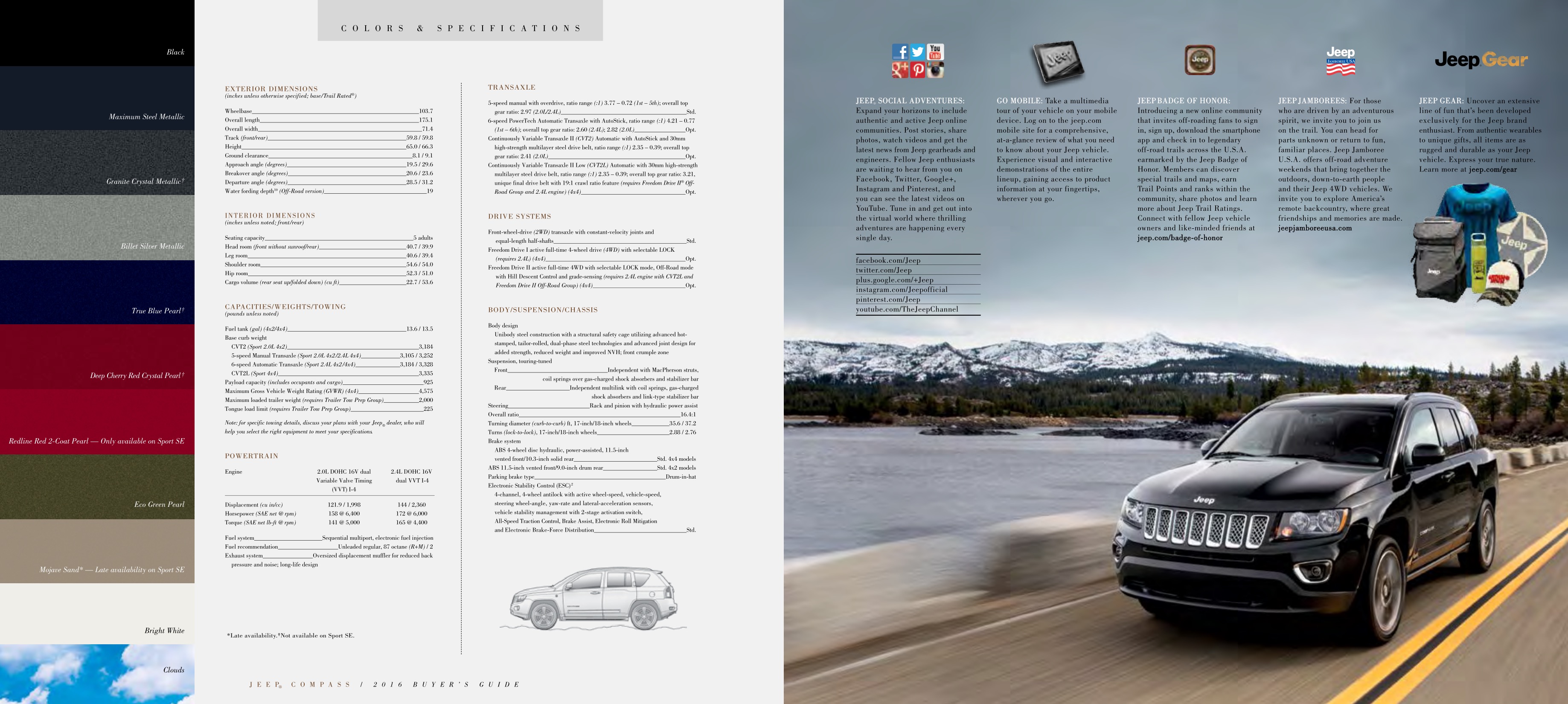 2016 Jeep Compass Brochure Page 18